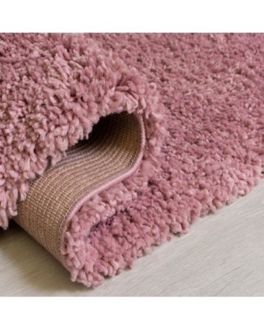 Tapis shaggy en Polypropylène Rose 80x160 cm