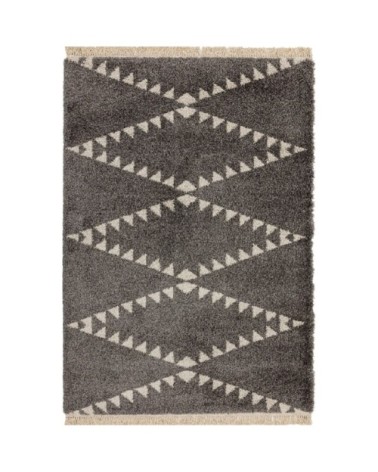 Tapis style berbère en Polypropylène Noir 200x290 cm