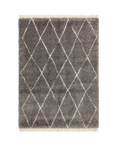 Tapis style berbère en Polypropylène Gris 200x290 cm