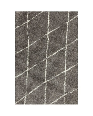 Tapis style berbère en Polypropylène Gris 200x290 cm