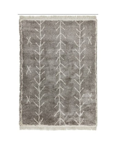 Tapis style berbère en Polypropylène Gris foncé 120x170 cm