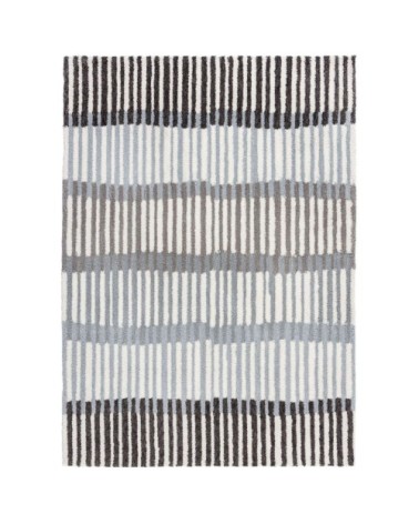 Tapis de salon moderne en Polyester Gris 160x230 cm