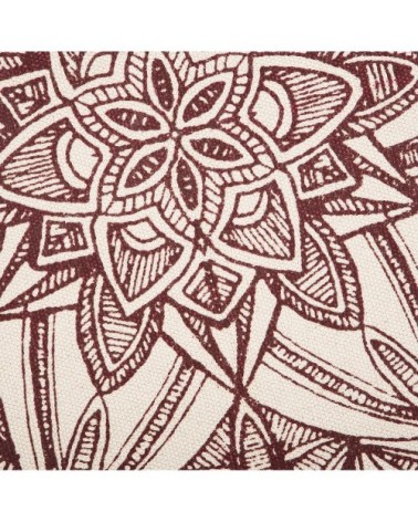 Tapis en tissu rouge 120x120cm