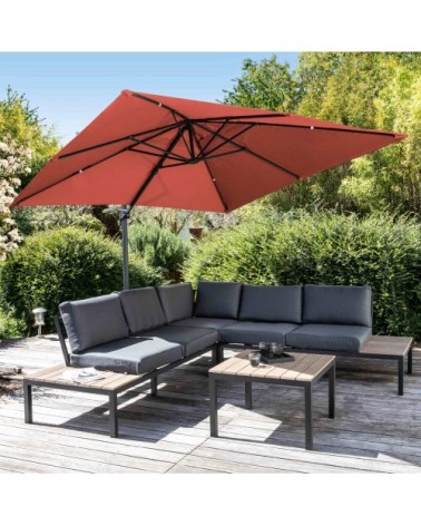 Toile pour parasol déporté 3x3m terracotta