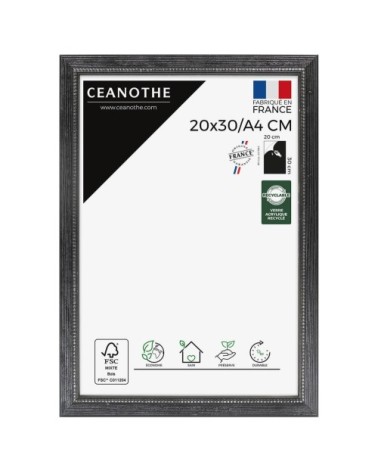 Cadre photo Perle noir 20x30 cm