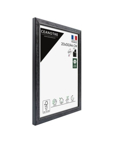 Cadre photo Perle noir 20x30 cm