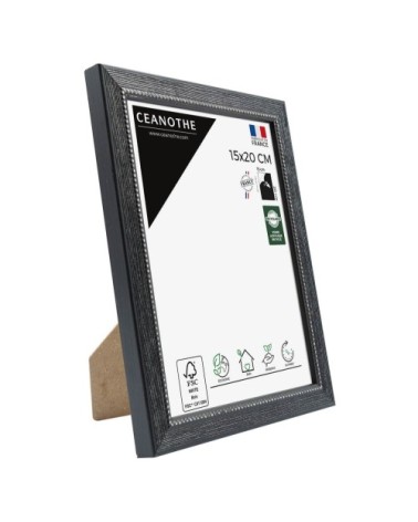 Cadre photo Perle noir 15x20 cm