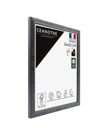 Cadre photo Perle noir 24x30 cm