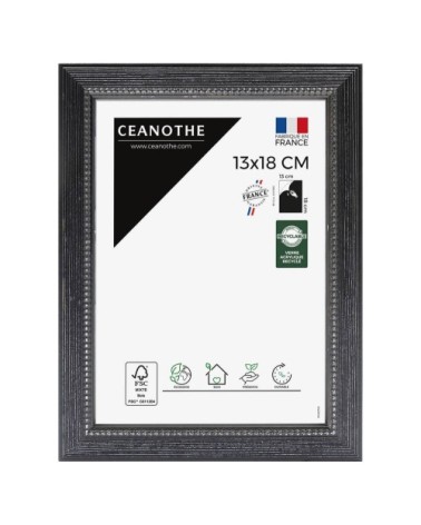 Cadre photo Perle noir 13x18 cm