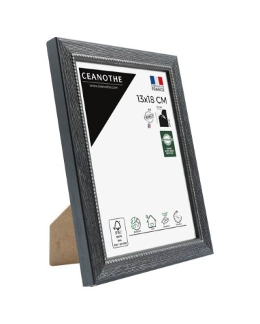 Cadre photo Perle noir 13x18 cm