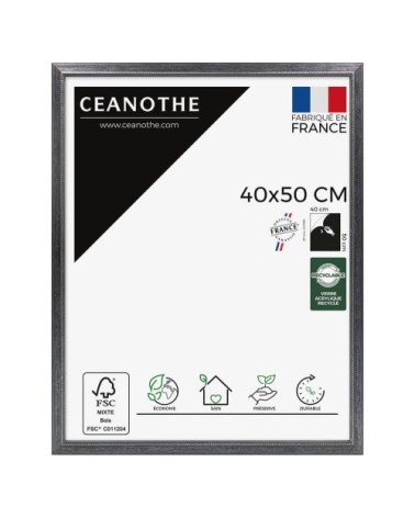 Cadre photo Perle noir 40x50 cm