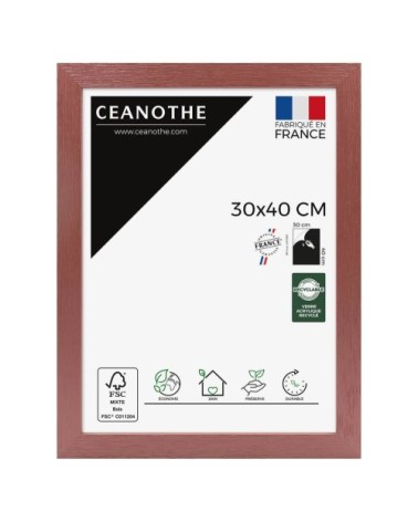 Cadre photo bois reconstitué Terracotta 30x40 cm