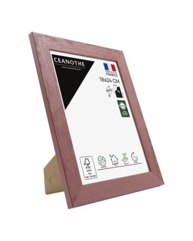 Cadre photo bois reconstitué Terracotta 18x24 cm