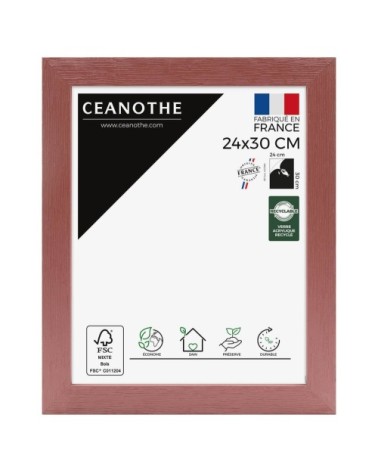 Cadre photo bois reconstitué Terracotta 24x30 cm