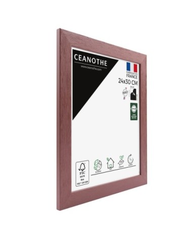 Cadre photo bois reconstitué Terracotta 24x30 cm