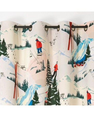 Rideau d'ameublement solaise polyester multicolore 260 x 145