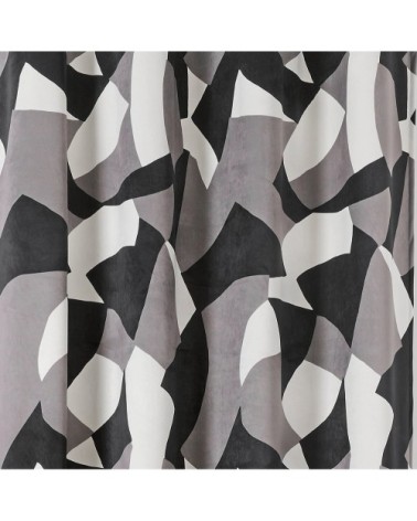 Rideau d'ameublement camo polyester gris 240 x 145