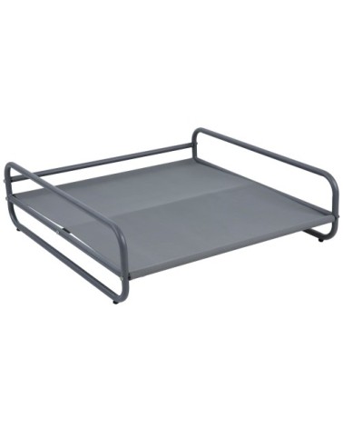 Structure pour fauteuil et pouf de salon de jardin modulable gris