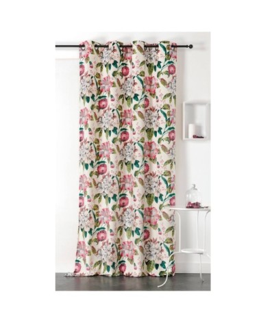 Rideau tamisant cottage polyester ecru 240 x 145