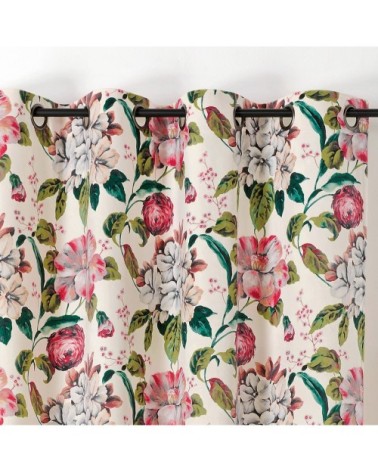 Rideau tamisant cottage polyester ecru 240 x 145