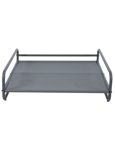 Structure pour fauteuil et pouf de salon de jardin modulable gris