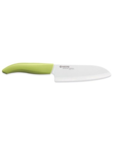 Petit couteau Santoku vert 14cm