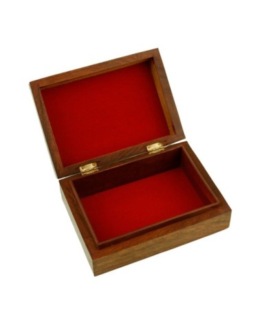 Boite en bois sculpté 18x13x6,2cm