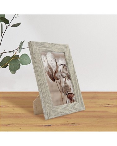 Cadre photo taupe 10x15 cm bois reconstitué fsc