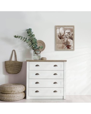 Cadre photo taupe 30x40 cm bois reconstitué fsc