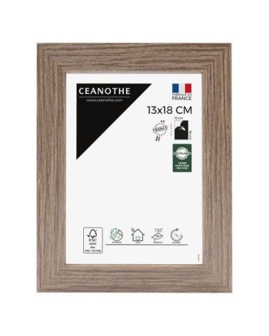 Cadre photo marron 13x18 cm bois reconstitué fsc