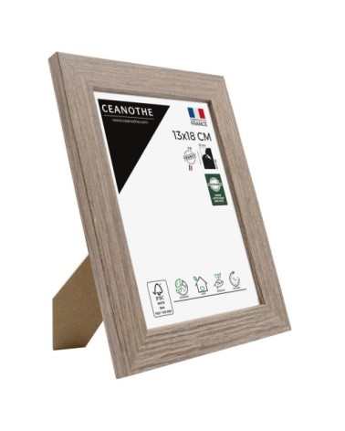 Cadre photo marron 13x18 cm bois reconstitué fsc