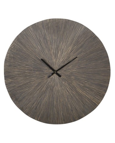 Horloge en bois noir et doré D85