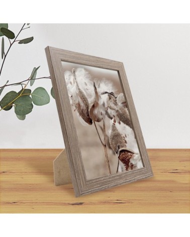 Cadre photo marron 18x24 cm bois reconstitué fsc