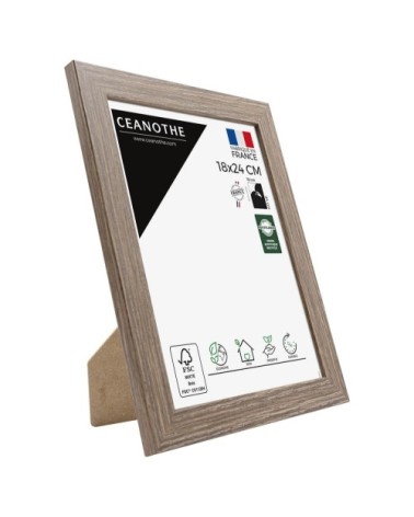 Cadre photo marron 18x24 cm bois reconstitué fsc