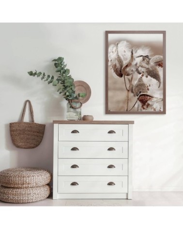 Cadre photo marron 50x70 cm bois reconstitué fsc