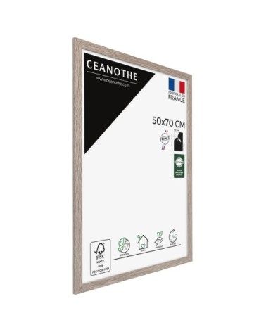 Cadre photo taupe 50x70 cm bois reconstitué fsc