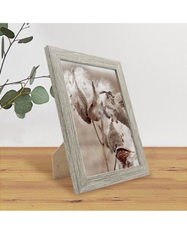 Cadre photo taupe 18x24 cm bois reconstitué fsc