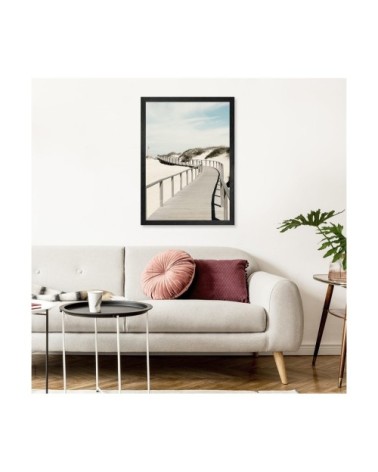 Cadre photo noir 50x70 cm bois reconstitué fsc