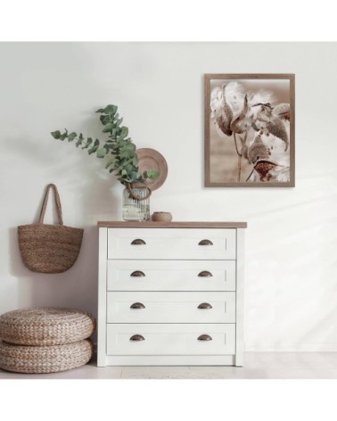 Cadre photo marron 40x50 cm bois reconstitué fsc