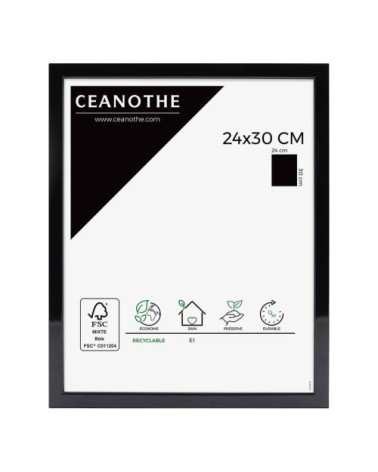 Cadre photo noir 24x30 cm résine recyclée