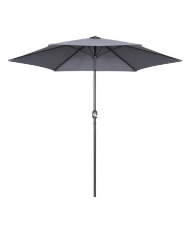 Parasol droit 3m en aluminium gris anthracite