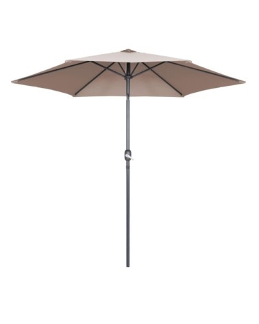 Parasol droit 3m en aluminium taupe