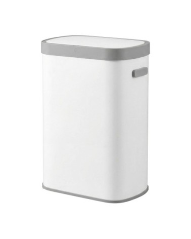 Poubelle de cuisine automatique 50 l couvercle à fermeture blanc