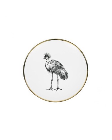 Assiette à pain porcelaine de limoges grue 15 cm