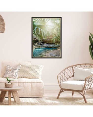 Cadre photo noir doré 50x70 cm résine recyclée