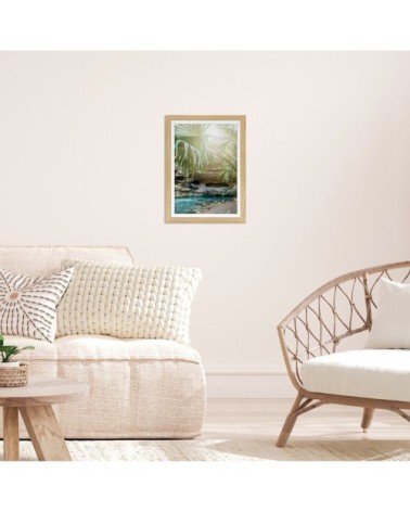 Cadre photo bois blanc 20x30/A4 cm résine recyclée