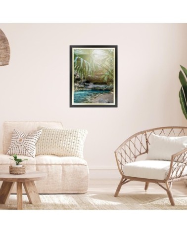 Cadre photo noir doré 30x40 cm résine recyclée