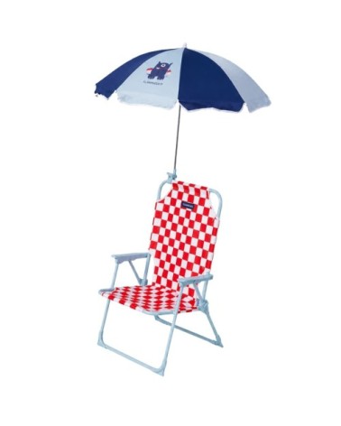 Chaise enfant pliante avec parasol UPF50
