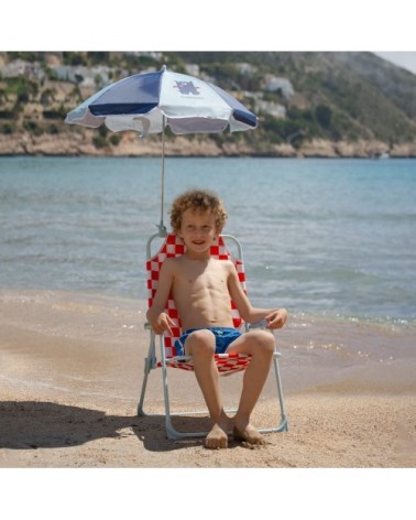 Chaise enfant pliante avec parasol UPF50