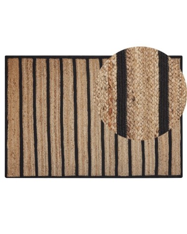 Tapis en tissu noir 200x140cm